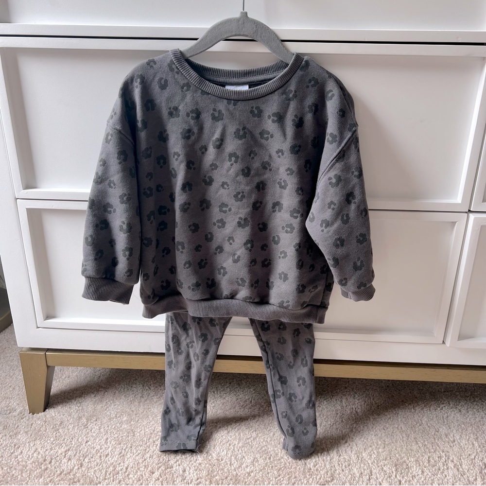 COPY - Zara Gray Leopard Matching Set